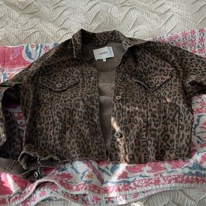 Leopard Jean jacket